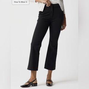 NWT J. Crew Black Kelsey Flare Pants size 6